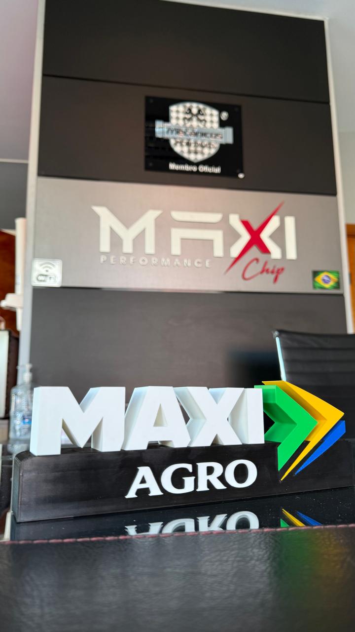 Marca Maxi Agro na recepção